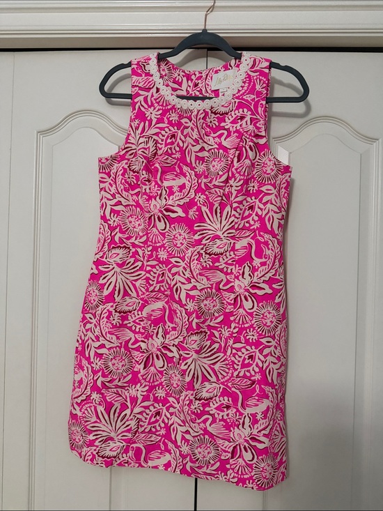 Lilly Pulitzer Dresses & Skirts - Lilly Pulitzer Pink and Cream Floral Sleeveless Mini Dress